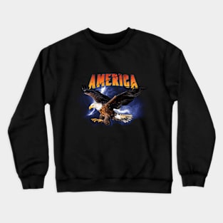 American USA Eagle Patriotic Crewneck Sweatshirt